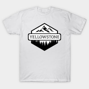 Yellowstone Montana Mountains and Trees T-Shirt